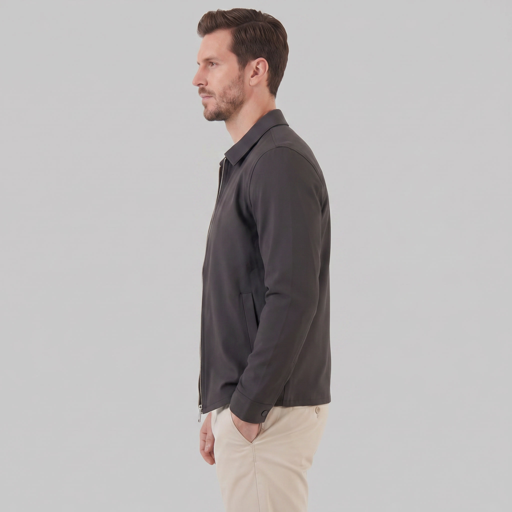 Herren Glänzende Mittfrühlingsjacke