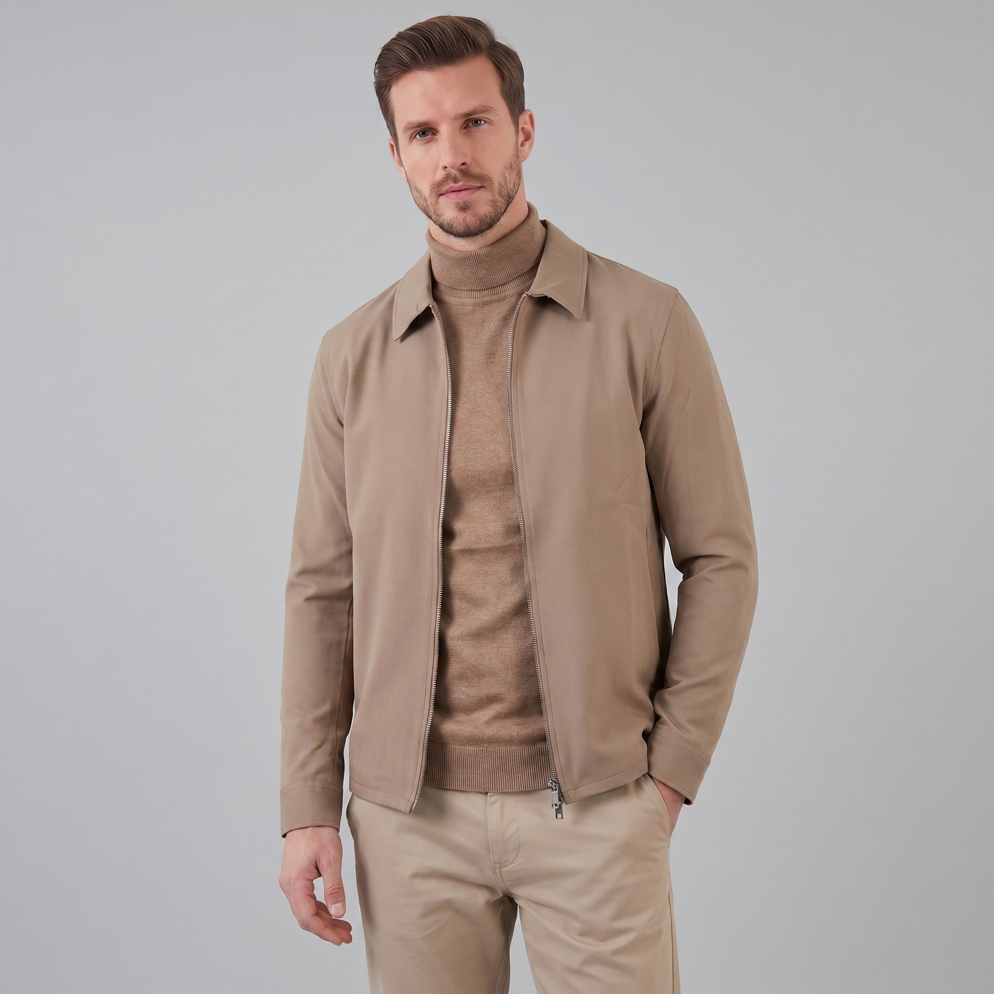 Herren Glänzende Mittfrühlingsjacke