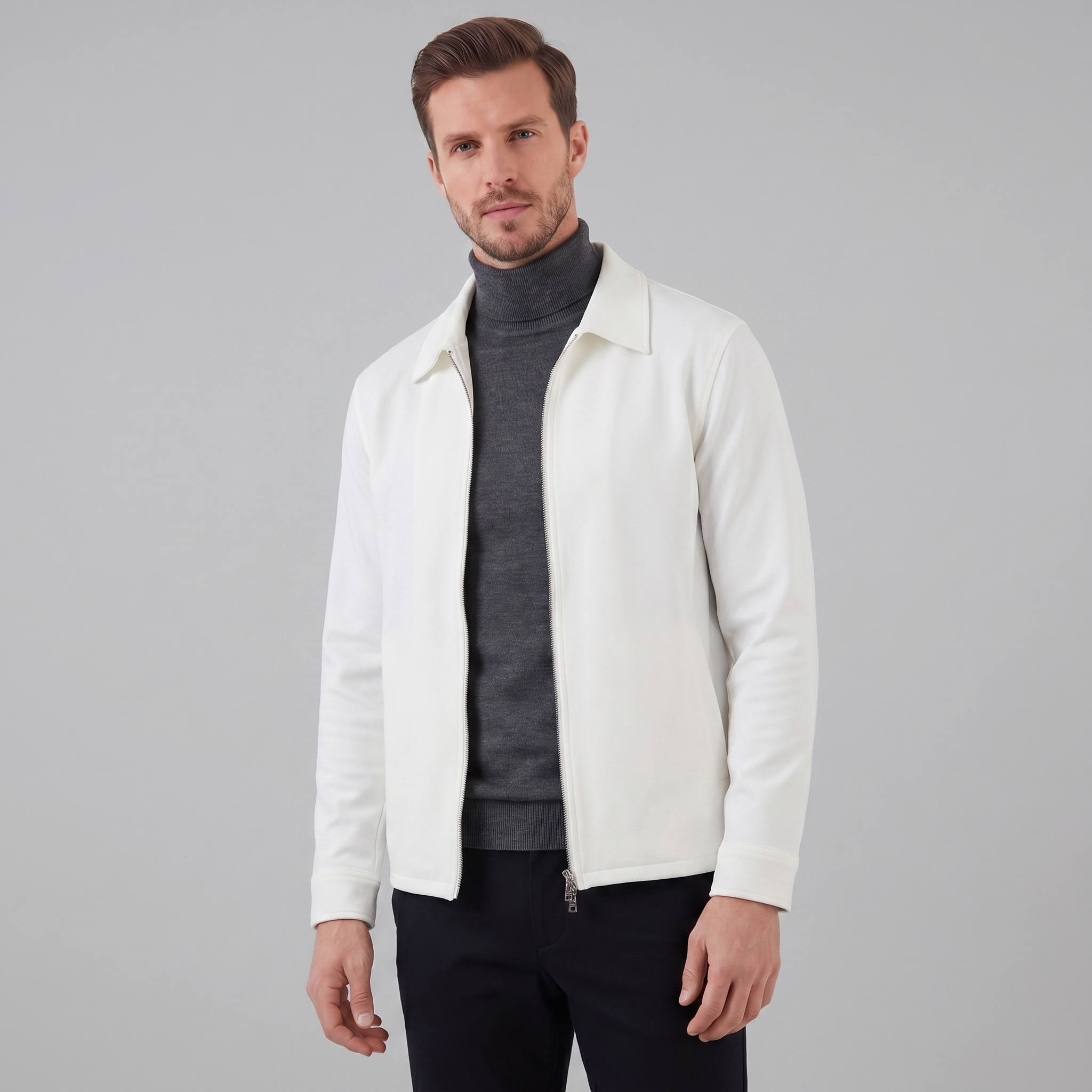 Herren Glänzende Mittfrühlingsjacke