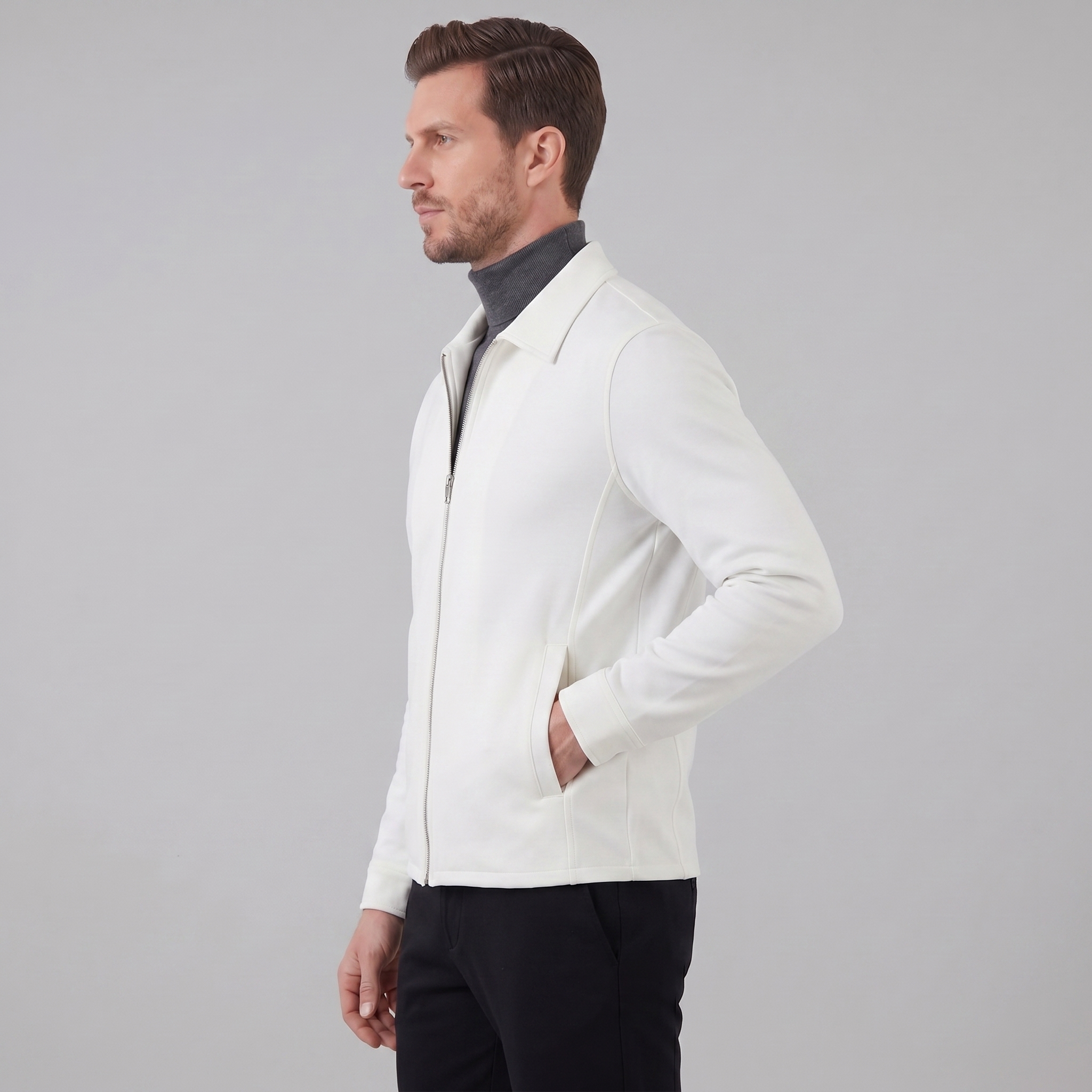 Herren Glänzende Mittfrühlingsjacke