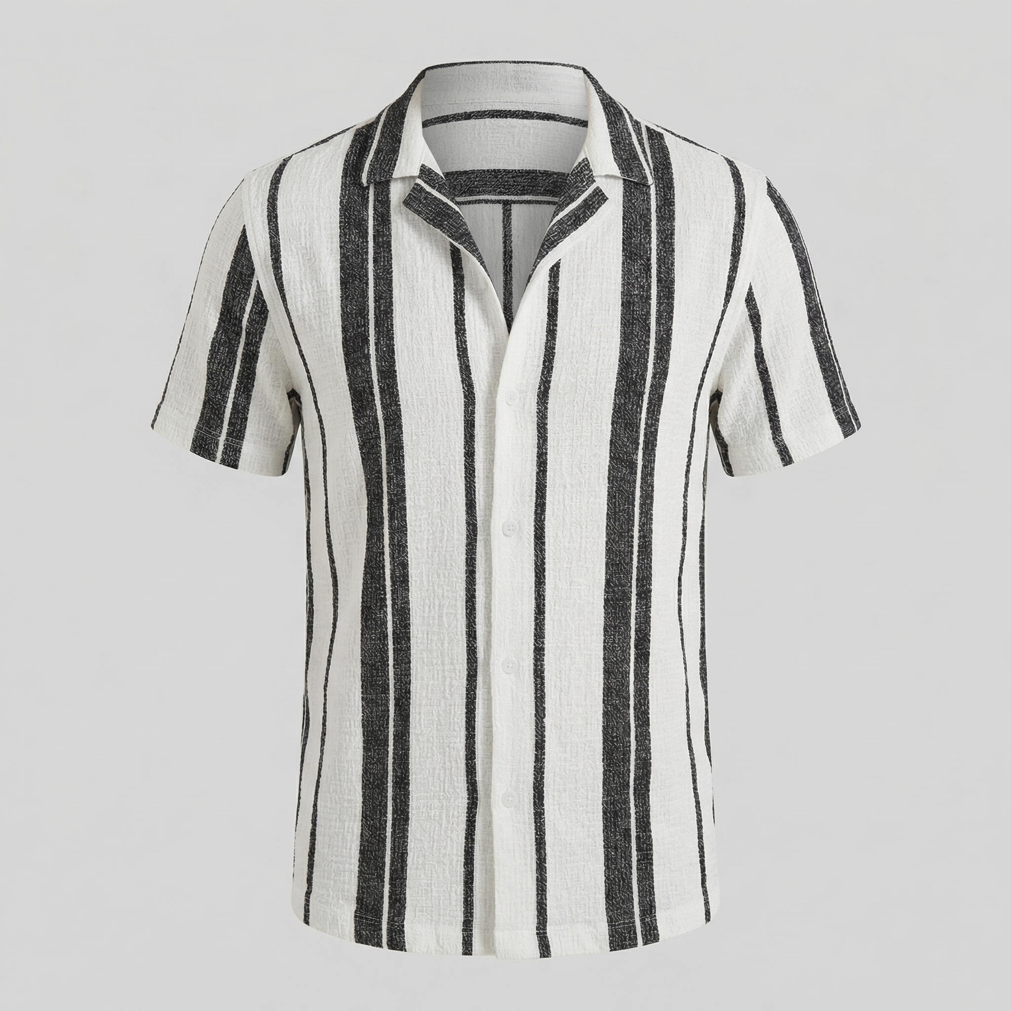 Herren Hemd Mit Button Down Kragen Kurze Ärmel