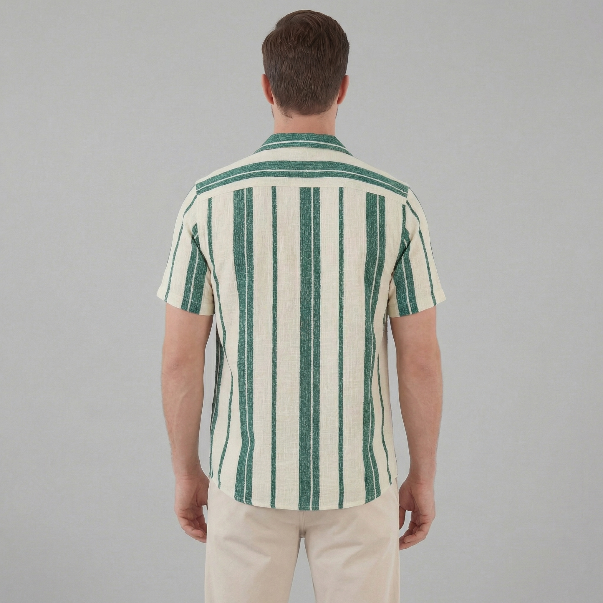Herren Hemd Mit Button Down Kragen Kurze Ärmel