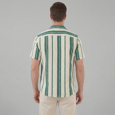 Herren Hemd Mit Button Down Kragen Kurze Ärmel
