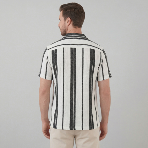 Herren Hemd Mit Button Down Kragen Kurze Ärmel