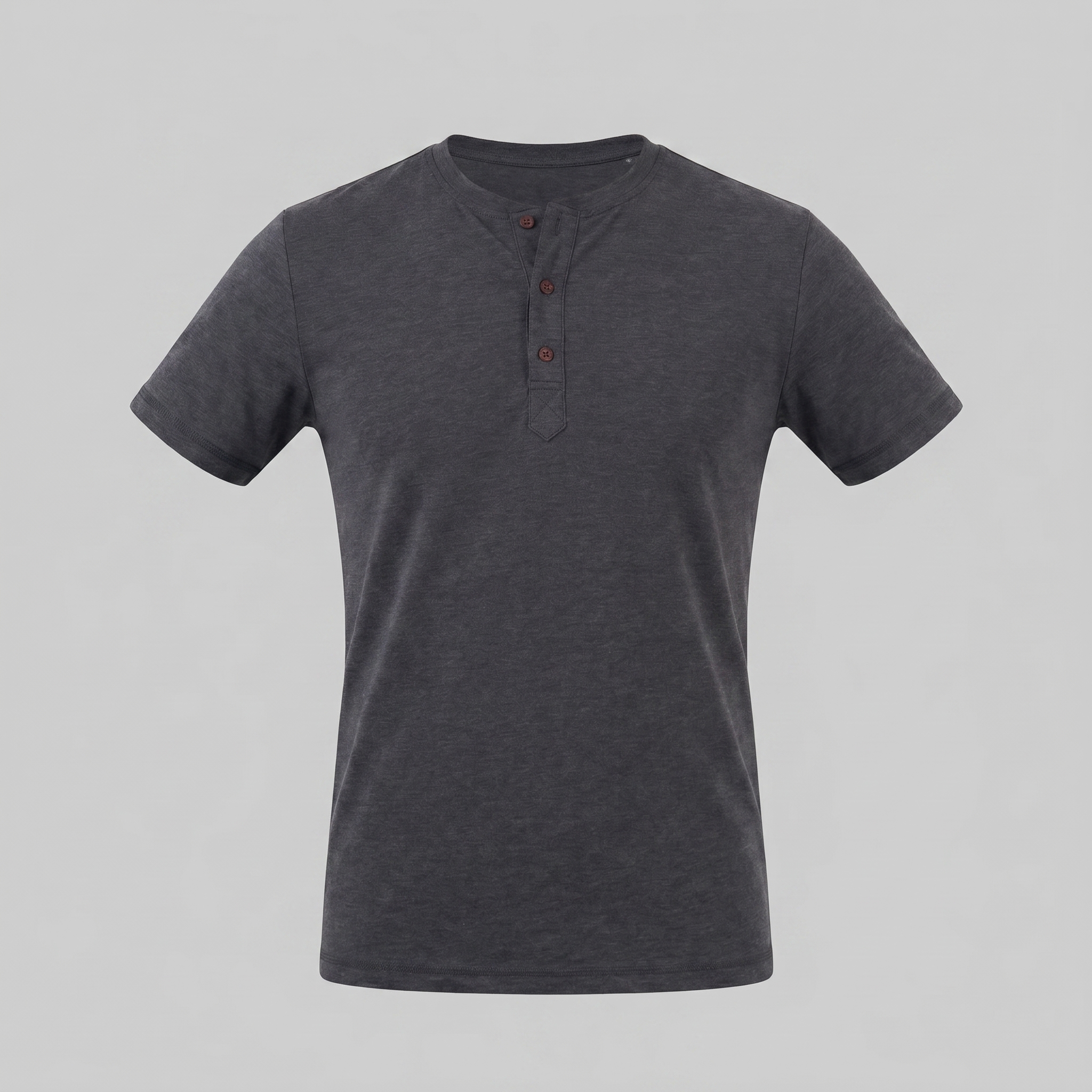 Herren Kurzarm Henley Hemd