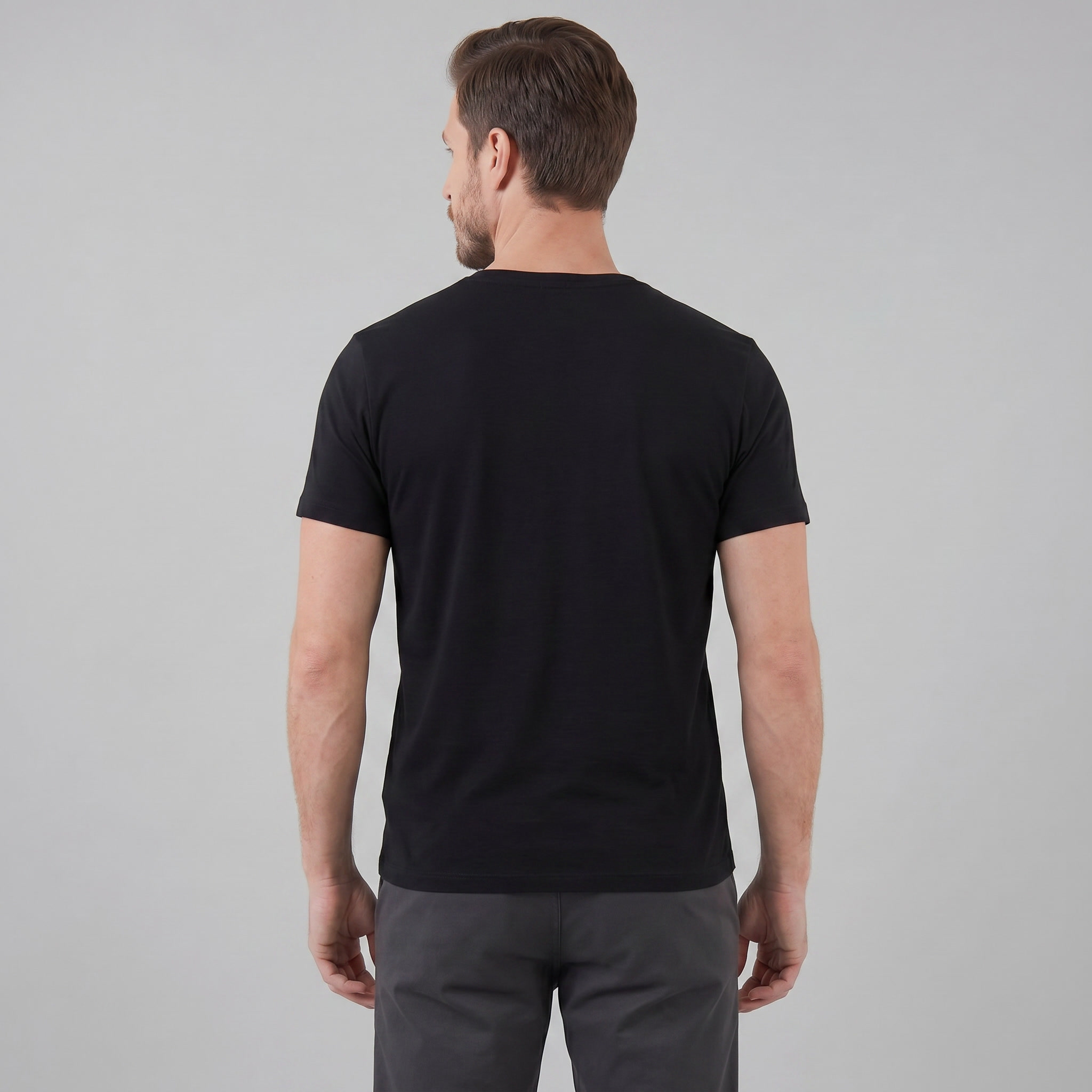 Herren Kurzarm Henley Hemd