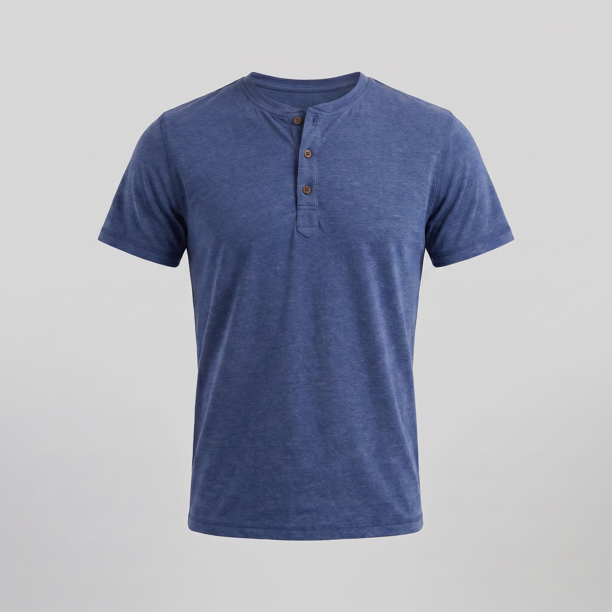 Herren Kurzarm Henley Hemd
