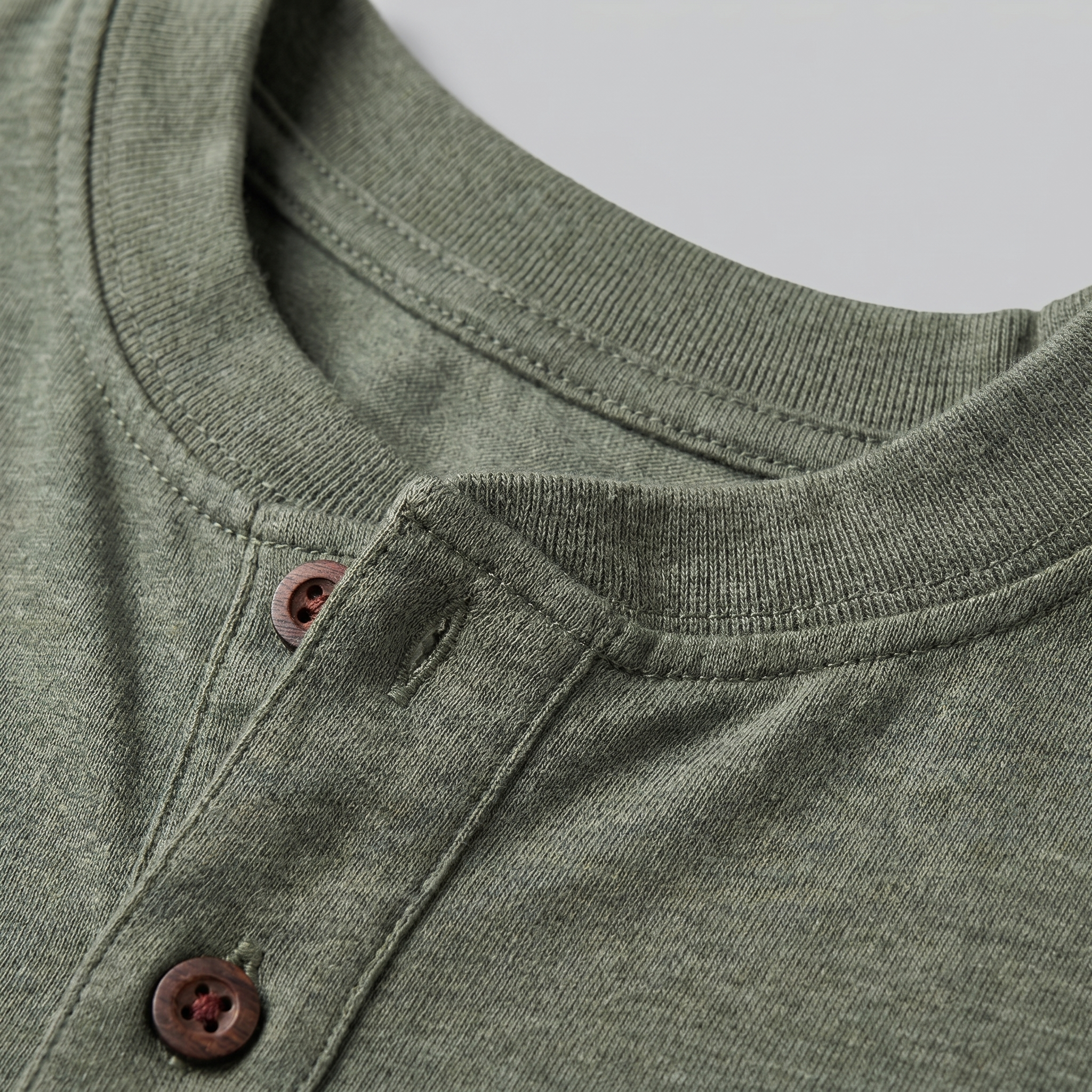 Herren Kurzarm Henley Hemd