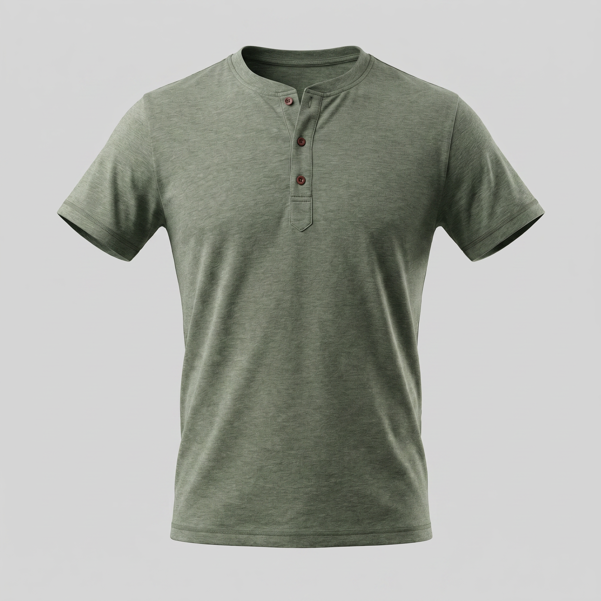 Herren Kurzarm Henley Hemd