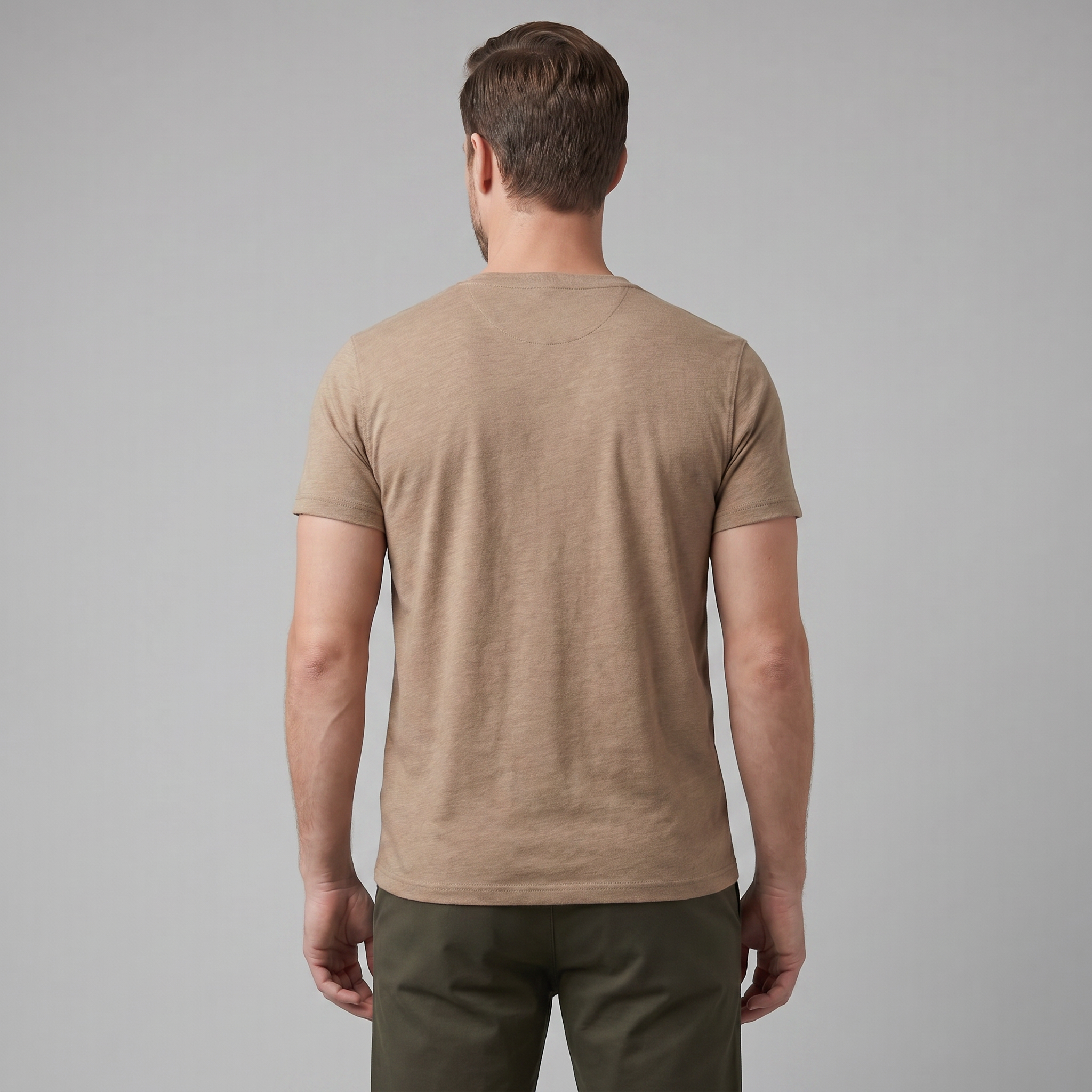 Herren Kurzarm Henley Hemd
