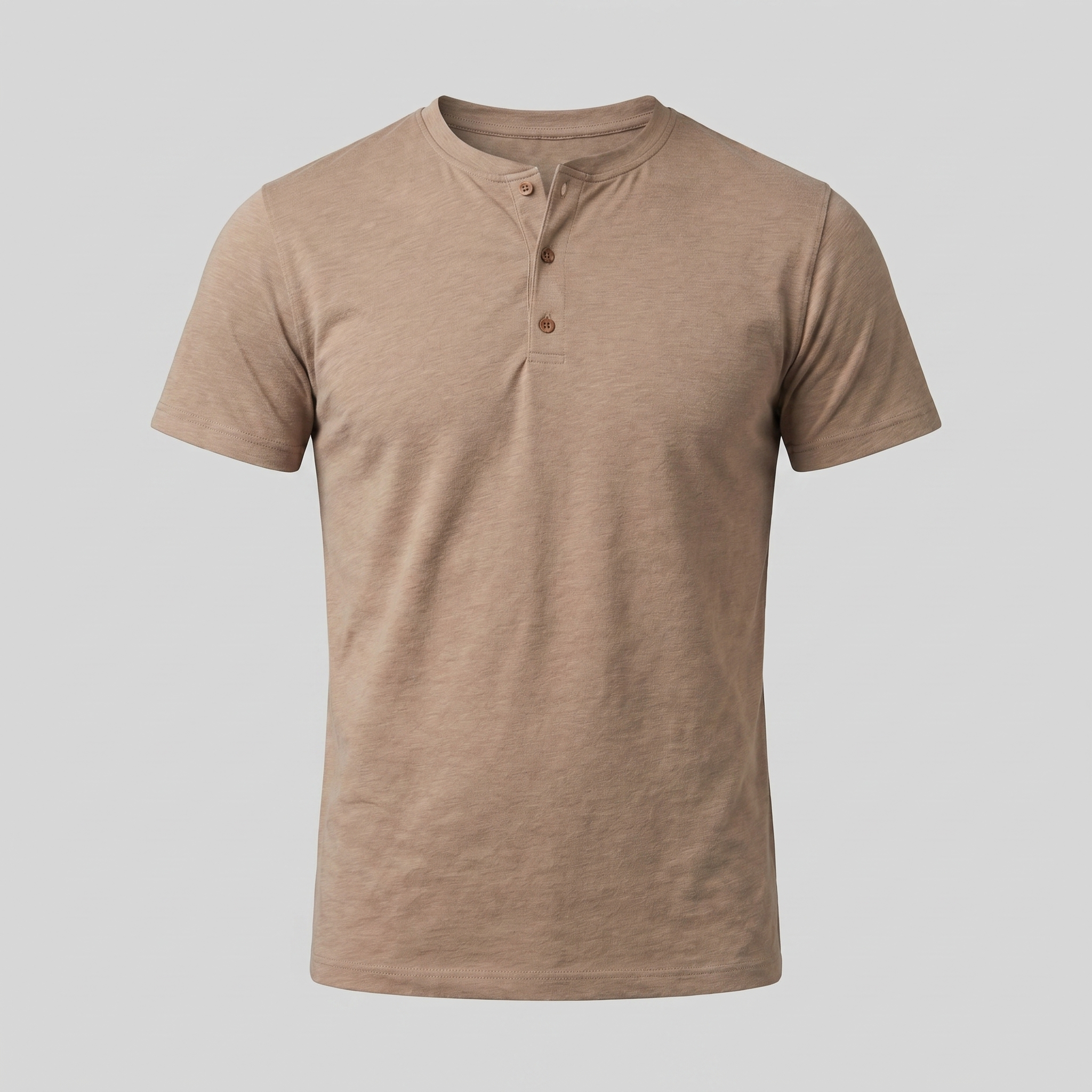 Herren Kurzarm Henley Hemd