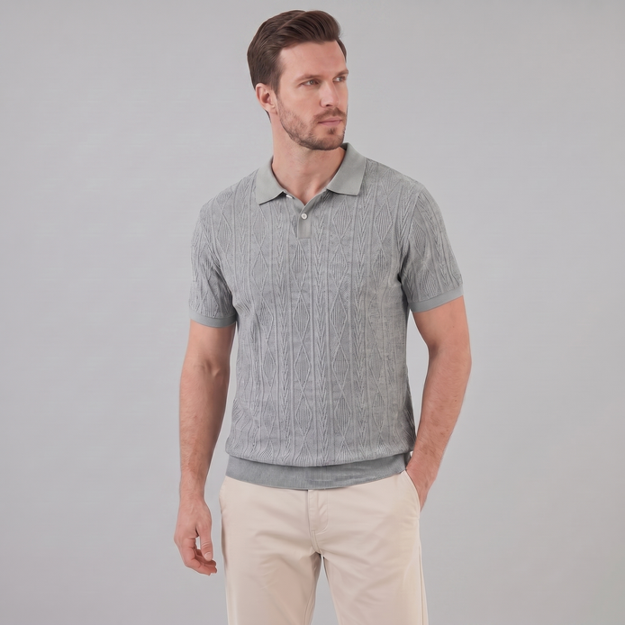 Herren Kurzarm Polohemd Lässiges Klassisches Design