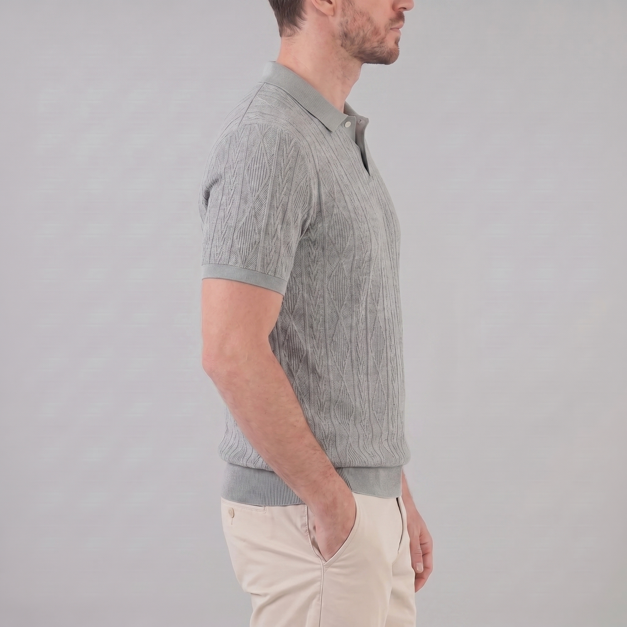 Herren Kurzarm Polohemd Lässiges Klassisches Design