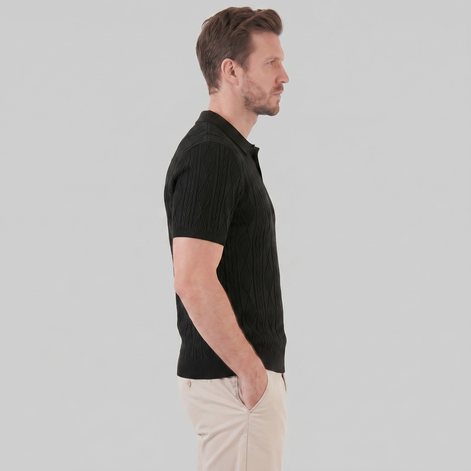 Herren Kurzarm Polohemd Lässiges Klassisches Design