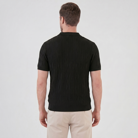 Herren Kurzarm Polohemd Lässiges Klassisches Design
