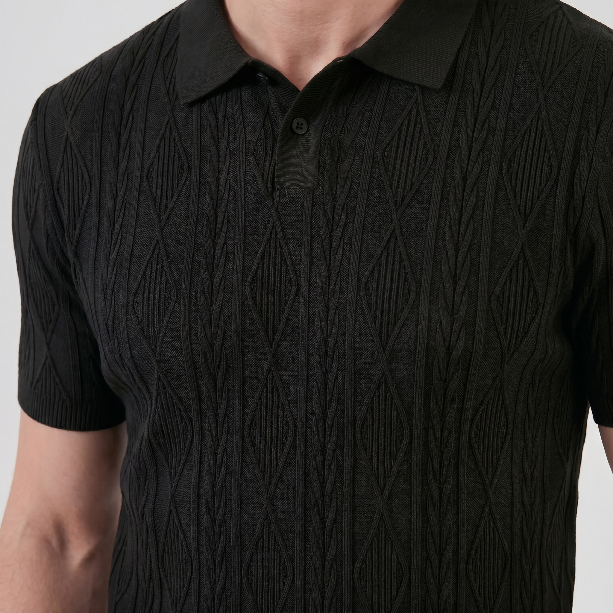 Herren Kurzarm Polohemd Lässiges Klassisches Design
