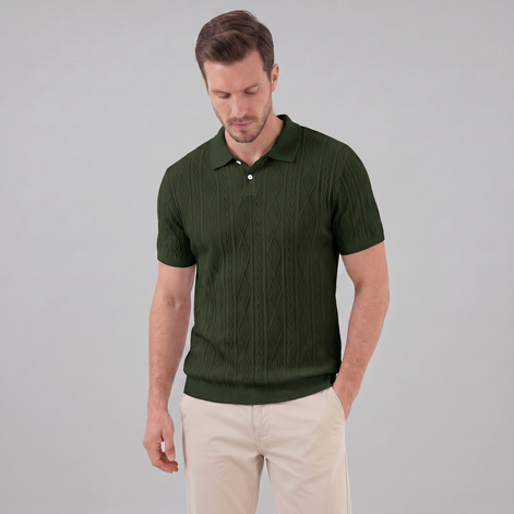Herren Kurzarm Polohemd Lässiges Klassisches Design