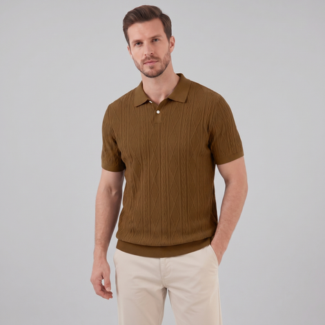 Herren Kurzarm Polohemd Lässiges Klassisches Design