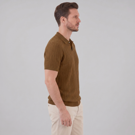 Herren Kurzarm Polohemd Lässiges Klassisches Design