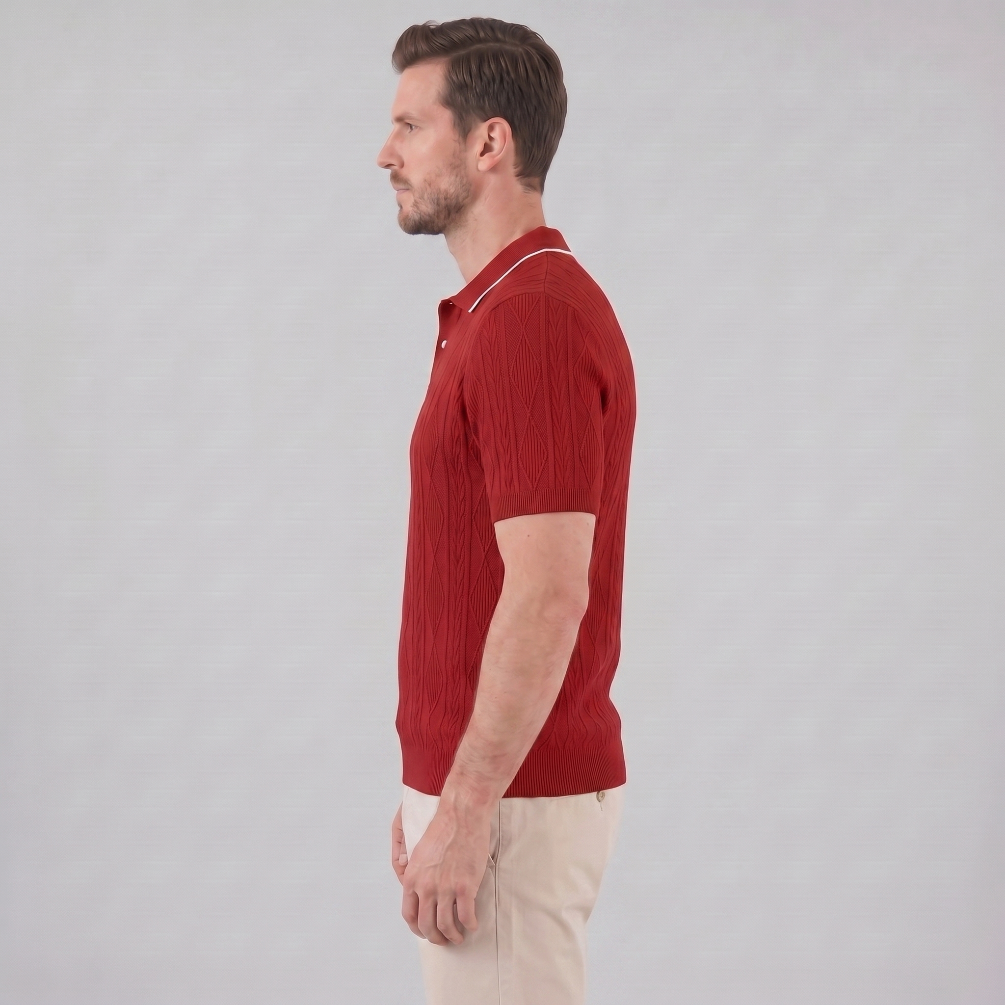 Herren Kurzarm Polohemd Lässiges Klassisches Design