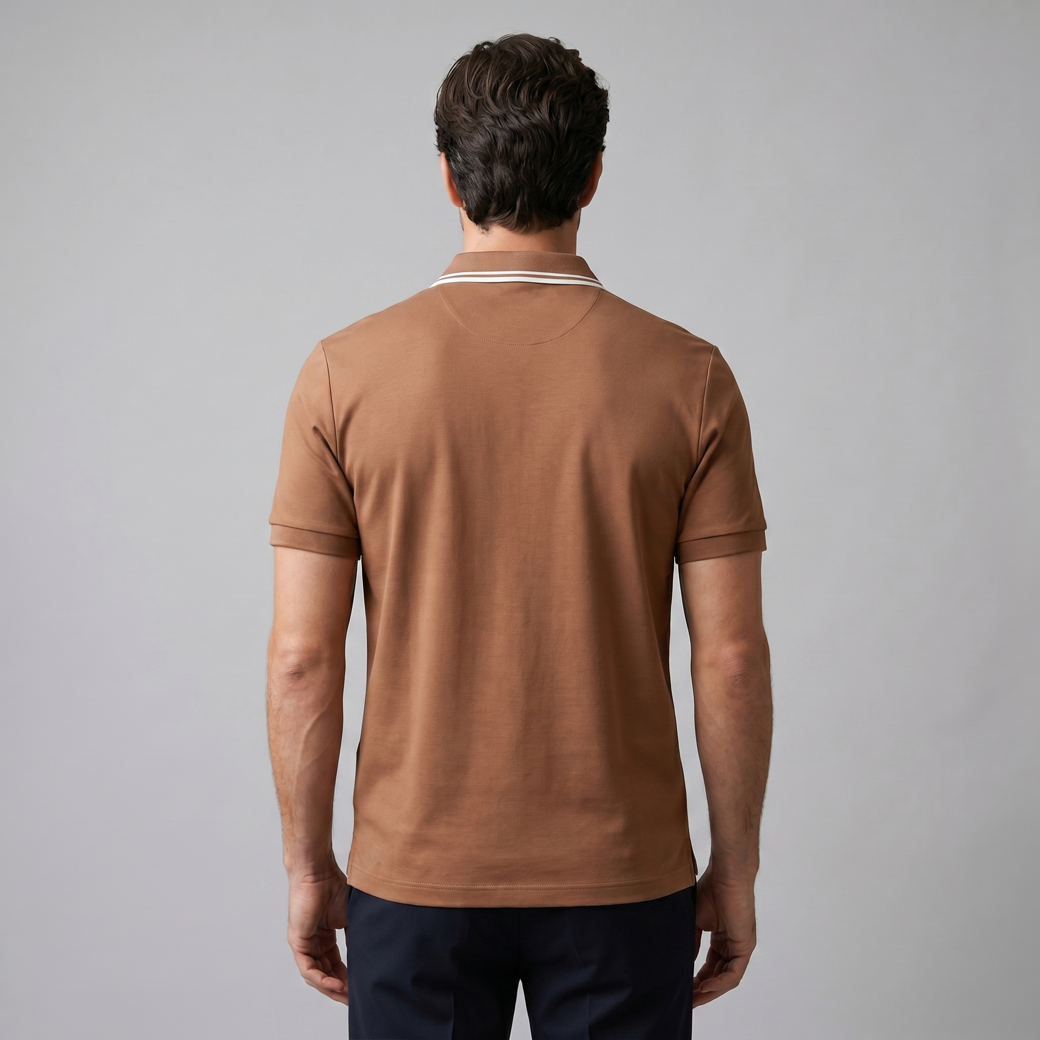 Herren Kurzarm-Poloshirt Mit Reißverschlussblende