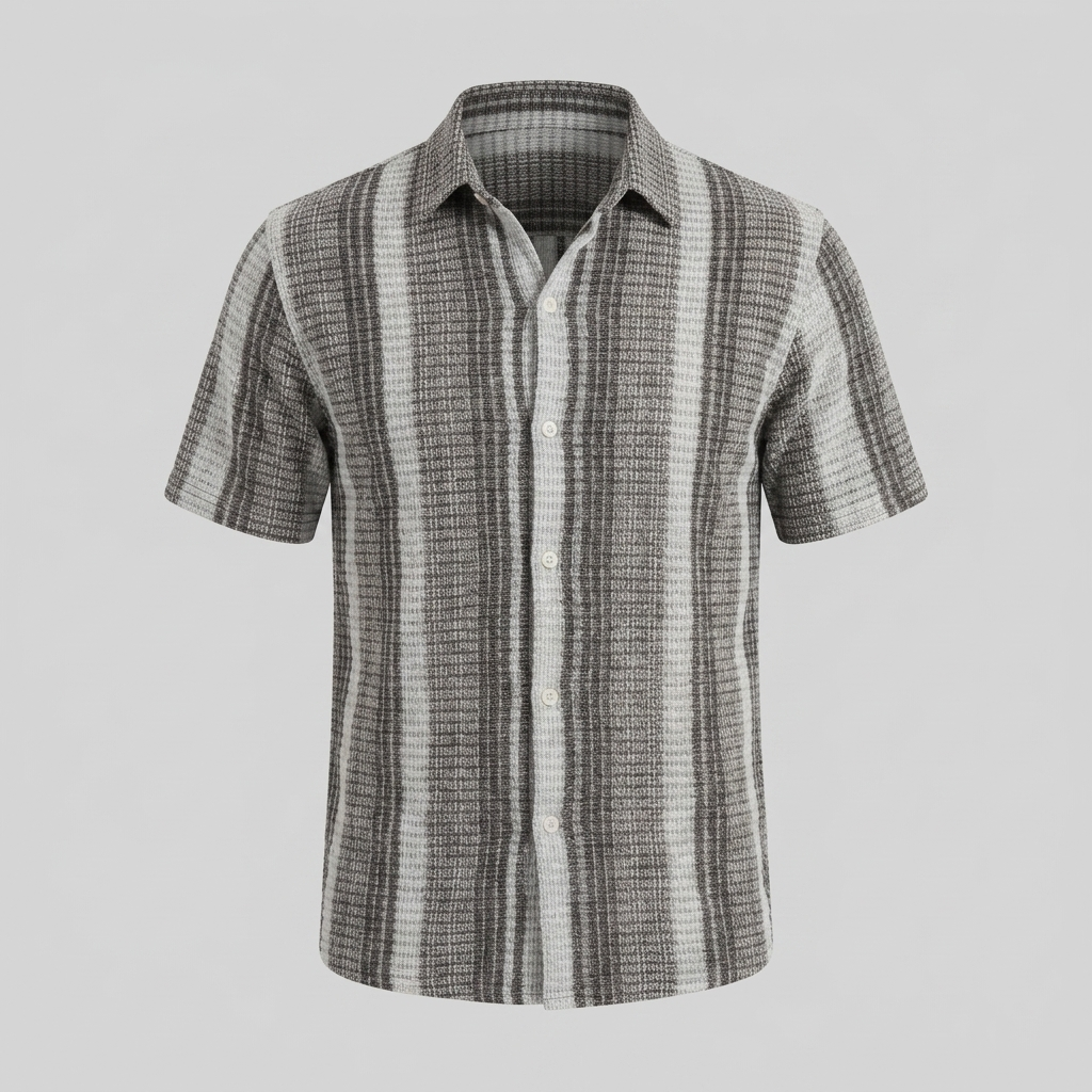 Herren Gestreiftes Kurzarmshirt