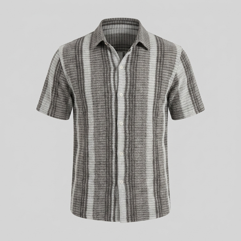 Herren Gestreiftes Kurzarmshirt