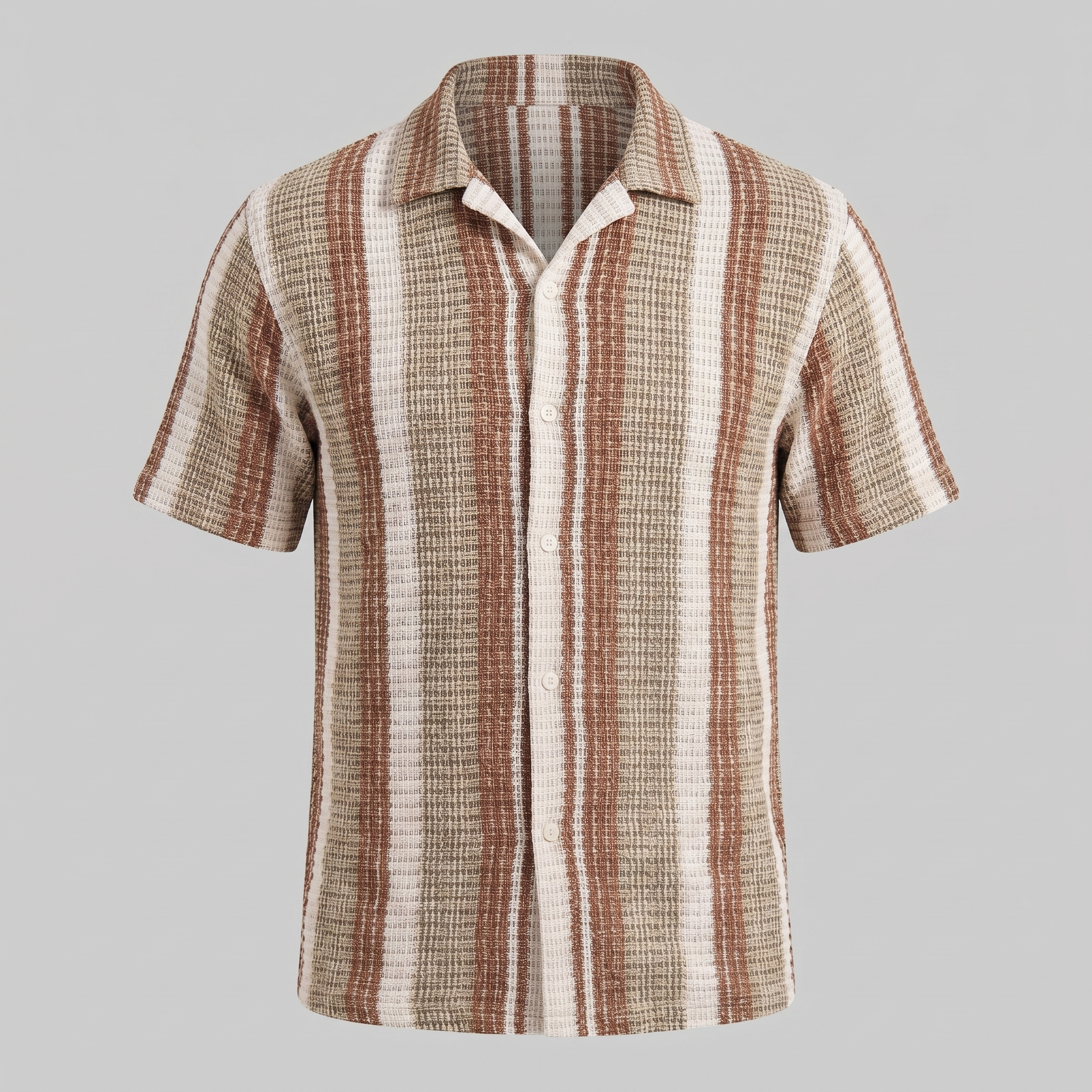 Herren Gestreiftes Kurzarmshirt