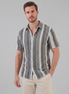 Herren Gestreiftes Kurzarmshirt