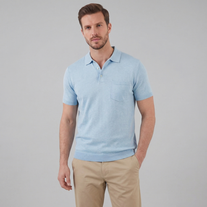 Herren Poloshirt mit kurzen Ärmeln für den Sommer