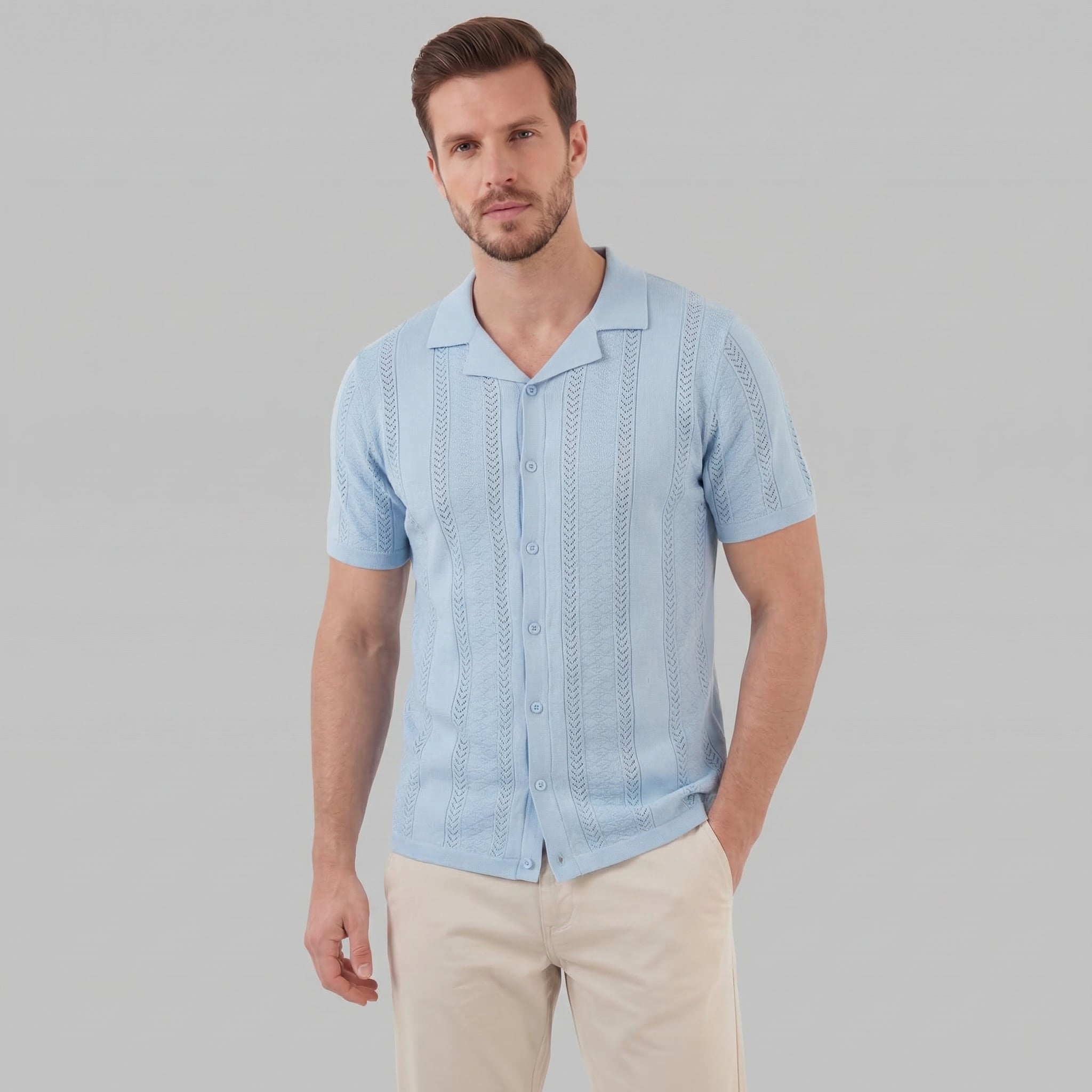Herren Kurzarm Sommerhemd