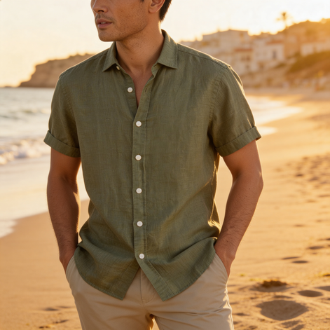 Herren Kurzarm Sommershirt