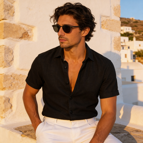 Herren Kurzarm Sommershirt