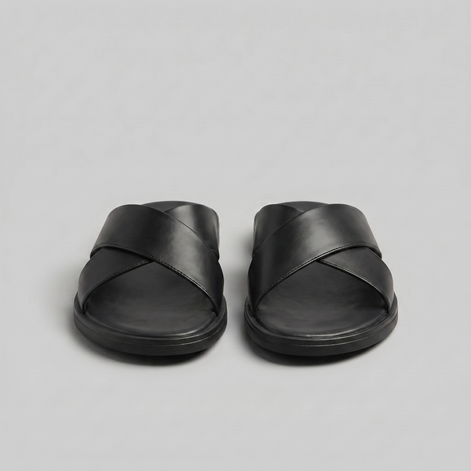 Herren Slide Sandalen Mit Kreuzriemen Design