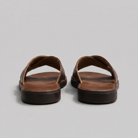 Herren Slide Sandalen Mit Kreuzriemen Design