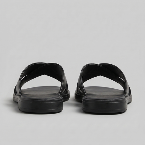 Herren Slide Sandalen Mit Kreuzriemen Design