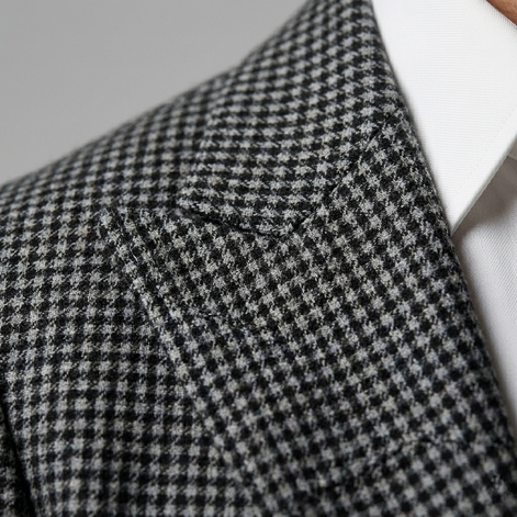 Herren Slim Fit Doppelreihiger Blazer