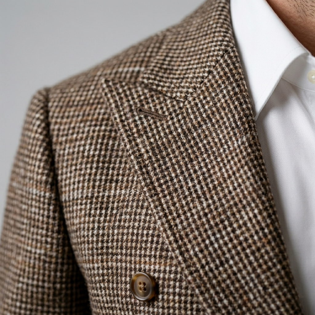 Herren Slim Fit Doppelreihiger Blazer