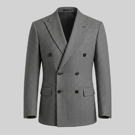 Herren Slim Fit Doppelreihiger Blazer