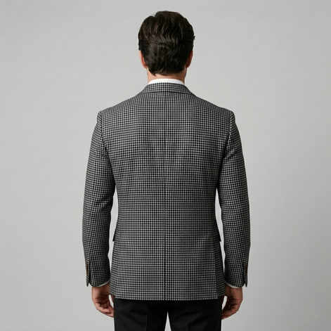 Herren Slim Fit Doppelreihiger Blazer