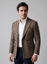 Herren Slim Fit Doppelreihiger Blazer