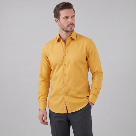 Herren Slim Fit Langarmhemd