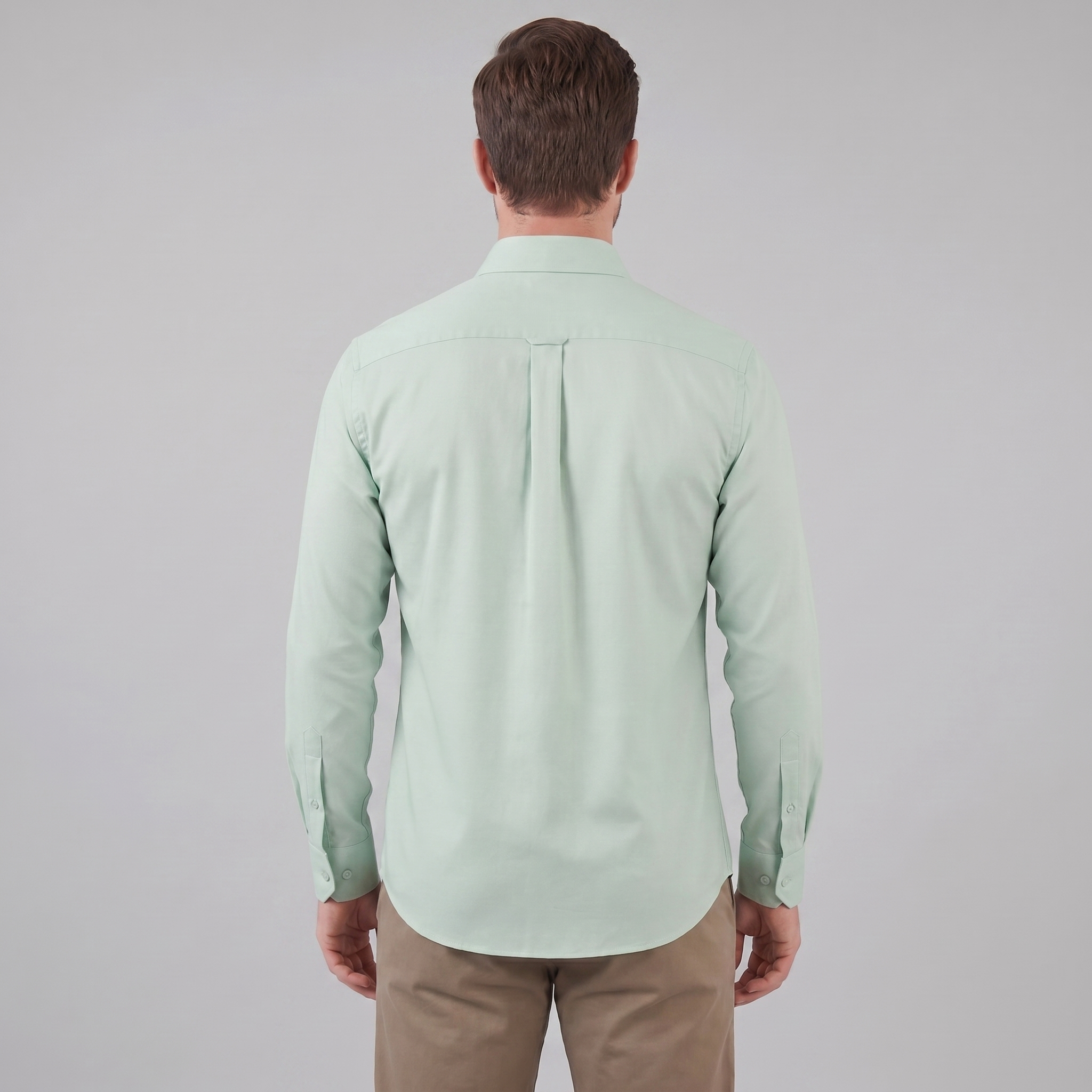 Herren Slim Fit Langarmhemd