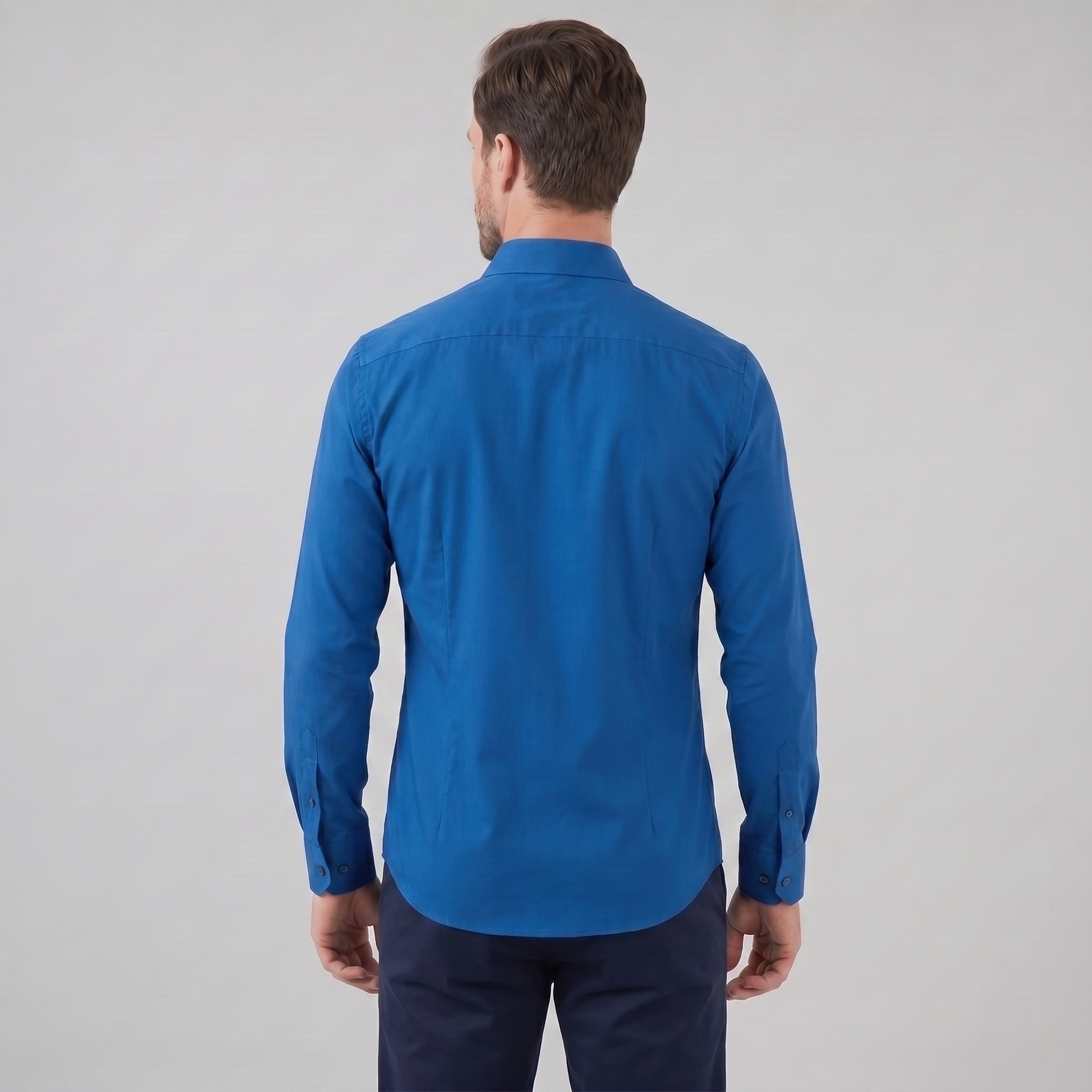 Herren Slim Fit Langarmhemd