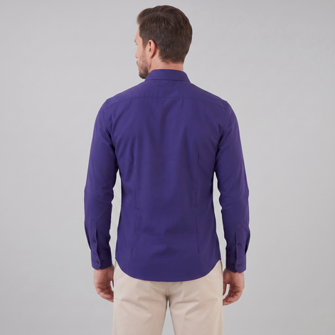 Herren Slim Fit Langarmhemd