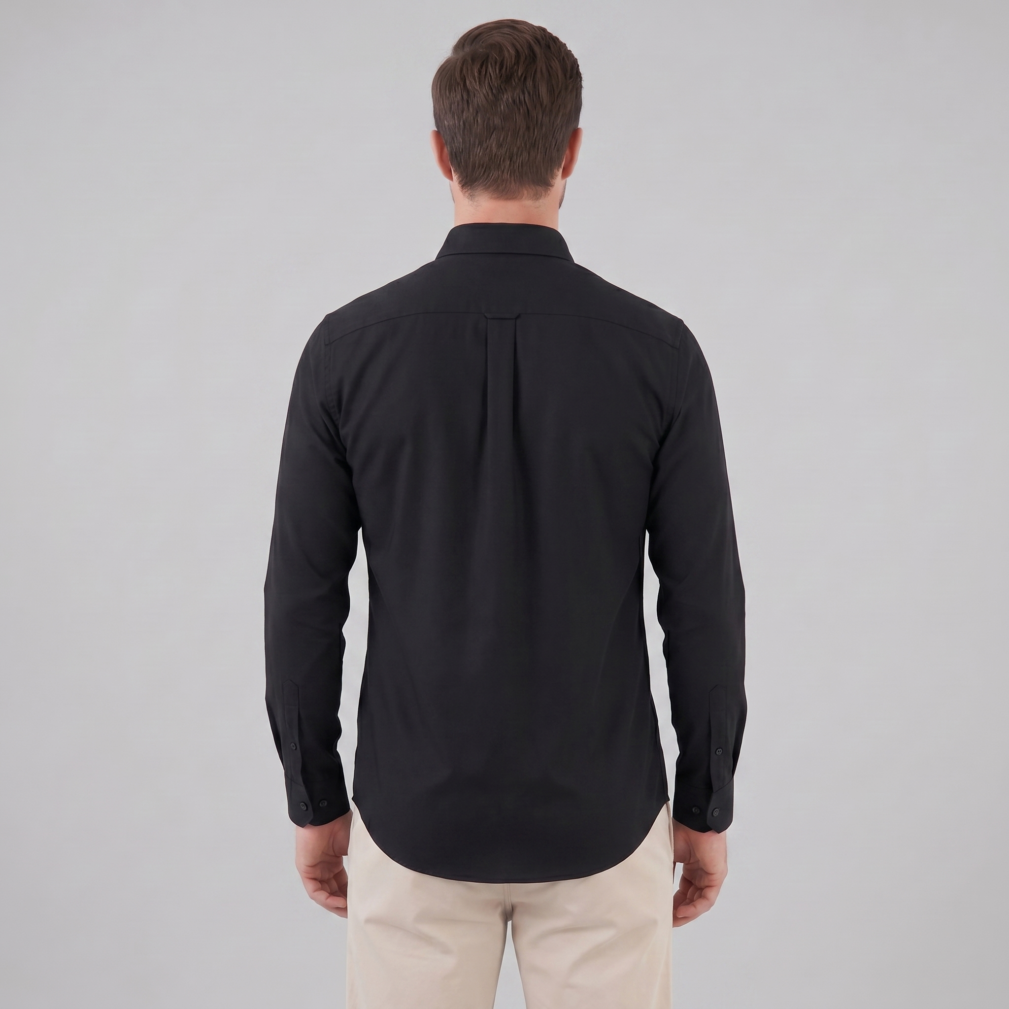 Herren Slim Fit Langarmhemd