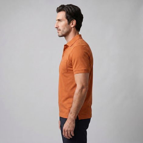 Herren Slim Fit Polohemd Mit Moderner Passform