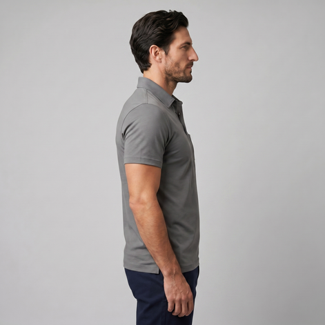 Herren Slim Fit Polohemd Mit Moderner Passform