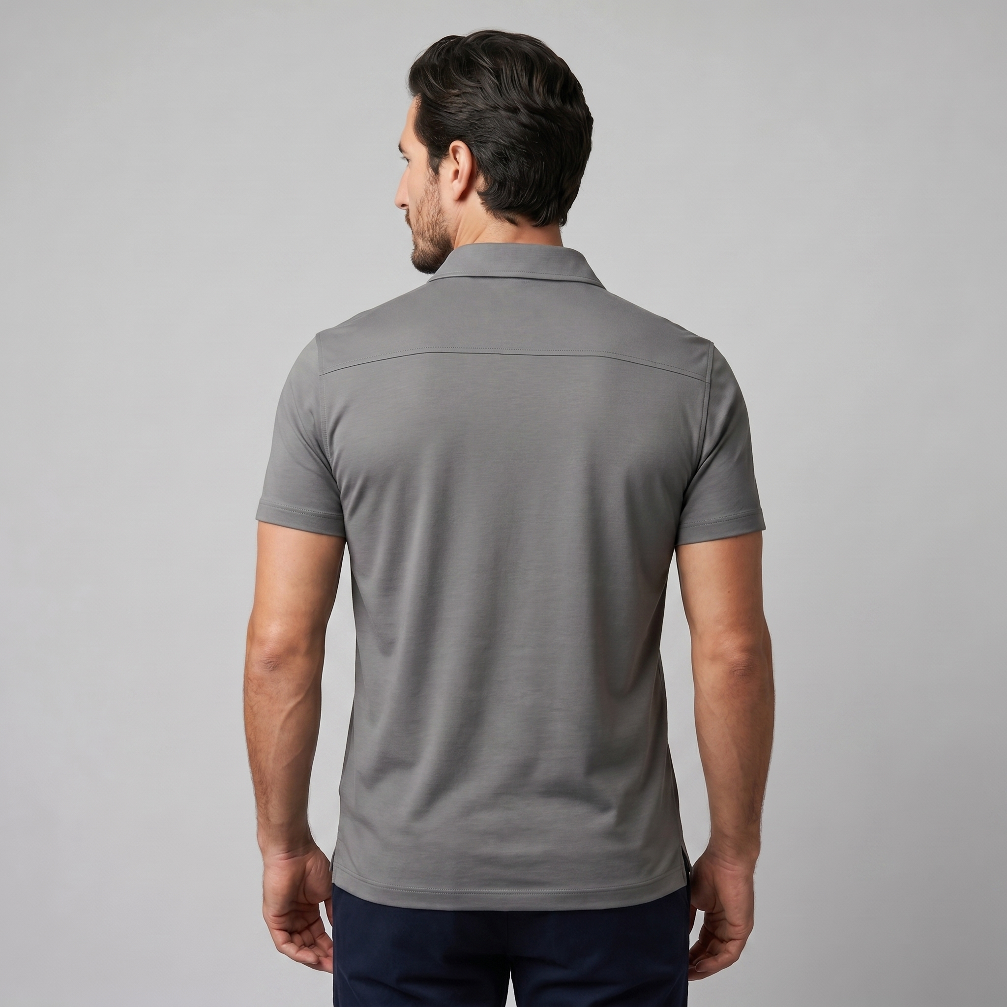 Herren Slim Fit Polohemd Mit Moderner Passform