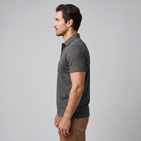 Herren Slim Fit Polohemd Mit Moderner Passform